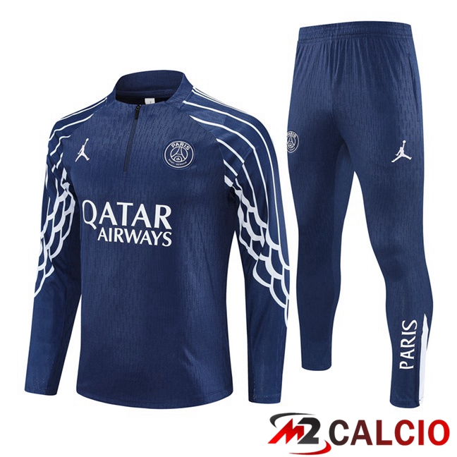 Insieme Tuta Calcio Jordan Paris PSG Blu Reale 2025/2026