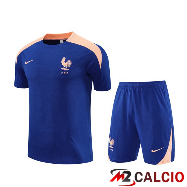 Insieme T Shirt Allenamento Francia + Pantaloncini 2025/2026