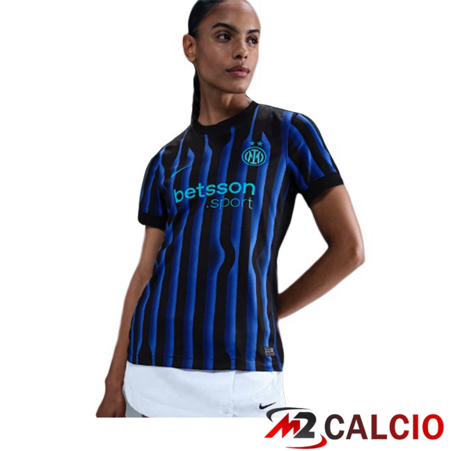Maglie Calcio Inter Milan Donna Prima Blu Nero 2025/2026