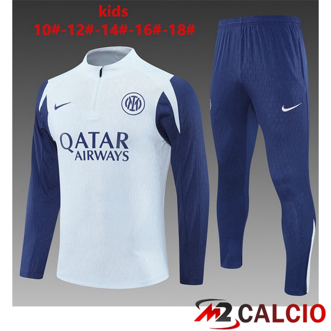 Insieme Tuta Calcio Inter Milan Bambino Grigio 2025/2026
