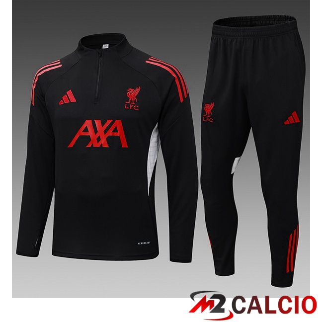 Insieme Tuta Calcio FC Liverpool Bambino Nero 2025/2026