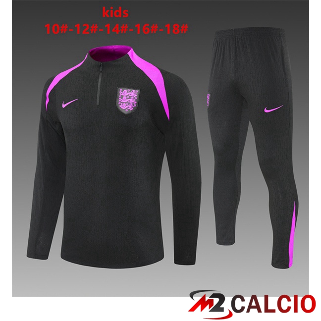 Insieme Tuta Calcio Inghilterra Bambino Nero 2025/2026
