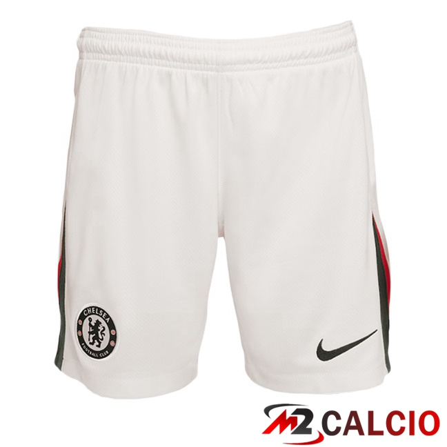 Pantaloncini Calcio FC Chelsea Seconda Bianco 2025/2026