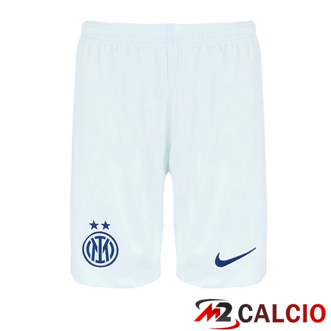 Pantaloncini Calcio Inter Milan Seconda Bianco Blu 2025/2026