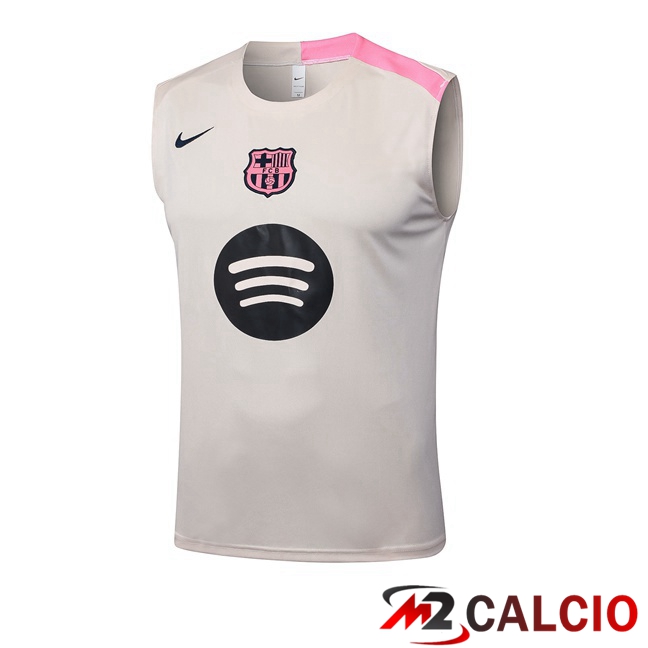 Canotta Allenamento FC Barcellona Giallo 2025/2026