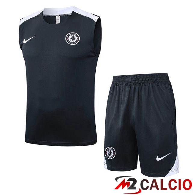 Canotta Allenamento FC Chelsea + Pantaloncini Blu Reale 2025/2026