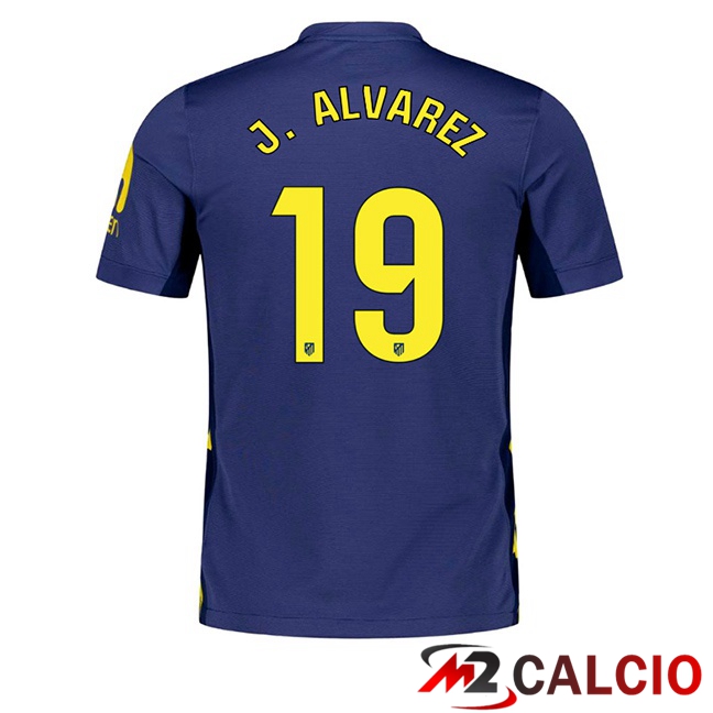 Maglie Calcio Atletico Madrid (J. ALVAREZ 19) Seconda Blu Reale 2025/2026