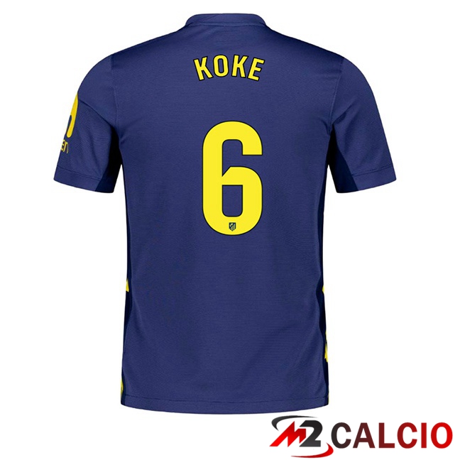 Maglie Calcio Atletico Madrid (KOKE 6) Seconda Blu Reale 2025/2026