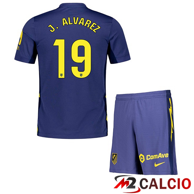 Maglie Calcio Atletico Madrid (J. ALVAREZ 19) Bambino Seconda Blu Reale 2025/2026