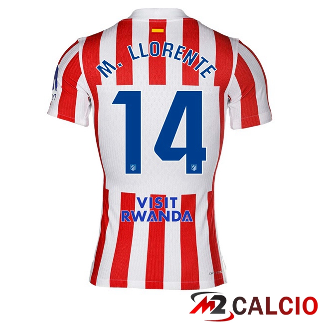 Maglie Calcio Atletico Madrid (M. LLORENTE 14) Prima Rosso 2025/2026