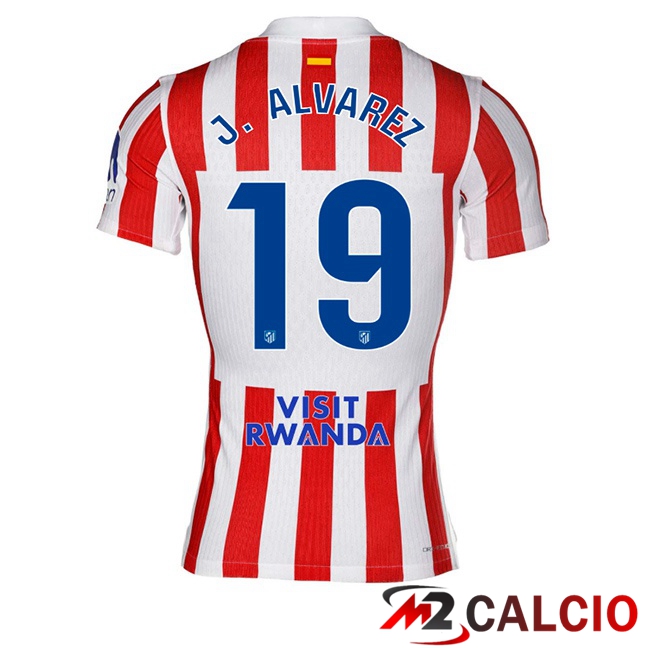 Maglie Calcio Atletico Madrid (J. ALVAREZ 19) Prima Rosso 2025/2026