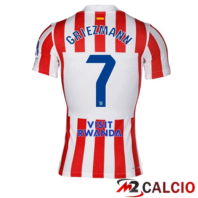 Maglie Calcio Atletico Madrid (GRIEZMANN 7) Prima Rosso 2025/2026