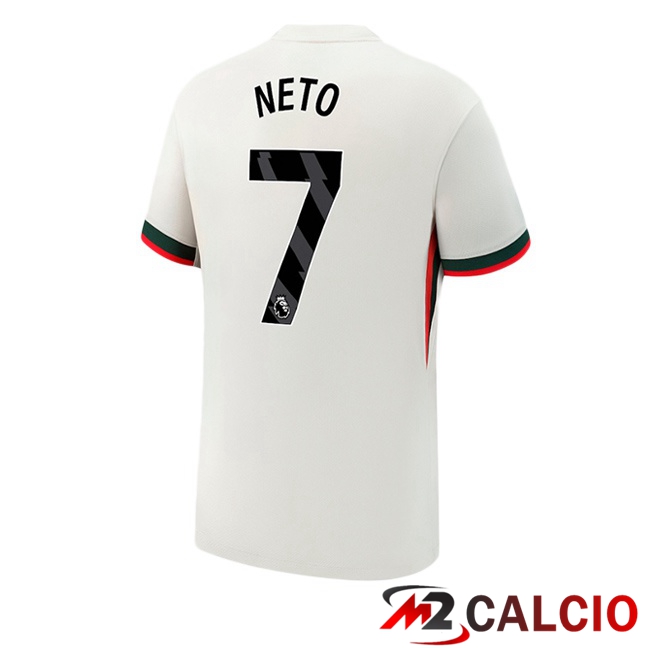 Maglie Calcio FC Chelsea (Neto 7) Seconda Bianco 2025/2026