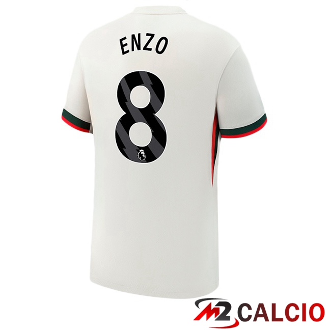 Maglie Calcio FC Chelsea (Enzo 8) Seconda Bianco 2025/2026