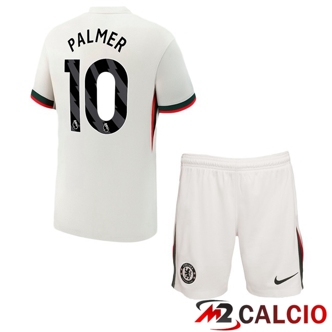 Maglie Calcio FC Chelsea (Palmer 10) Bambino Seconda Bianco 2025/2026
