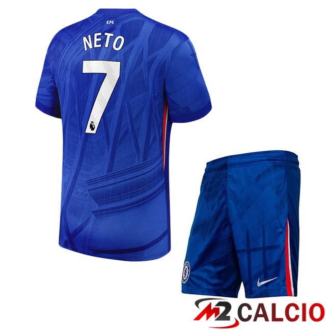Maglie Calcio FC Chelsea (Neto 7) Bambino Prima Blu 2025/2026