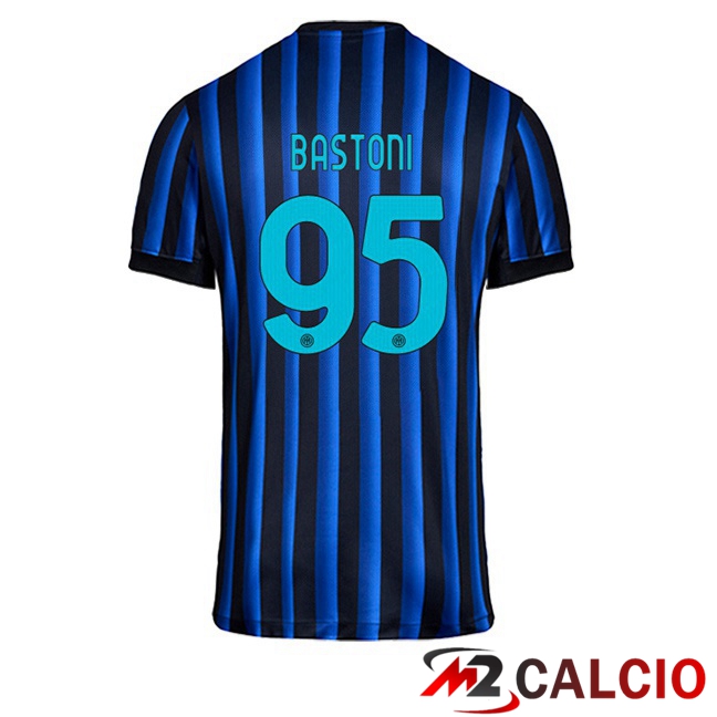 Maglie Calcio Inter Milan (BASTONI 95) Prima Blu Nero 2025/2026
