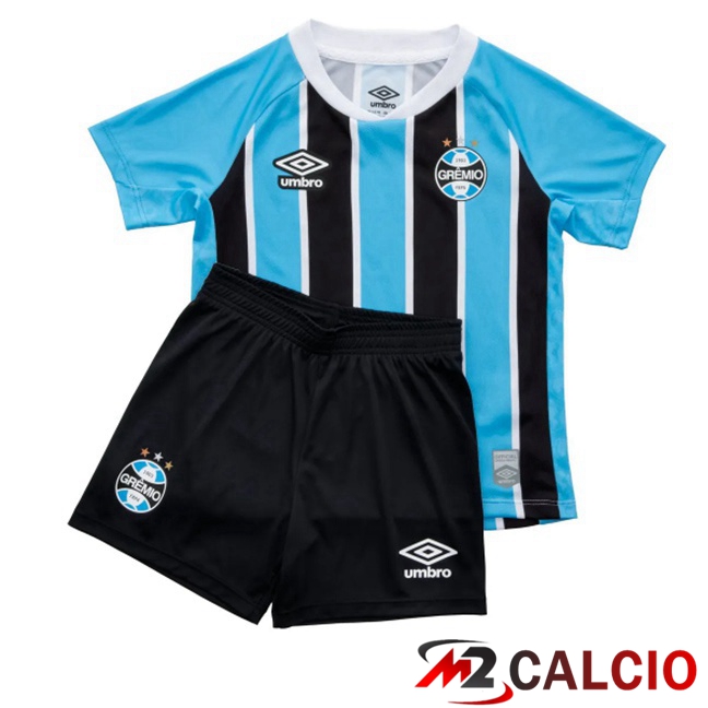 Maglie Calcio Gremio Bambino Prima Nero Blu 2025/2026