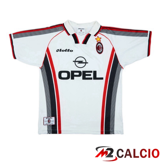 Maglie Calcio AC Milan Retro Seconda Bianco 1997-1998