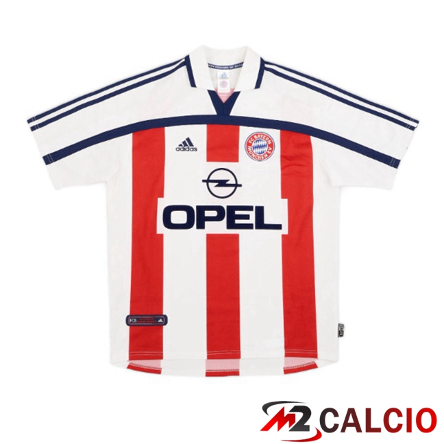 Maglie Calcio Bayern Monaco Retro Seconda Bianco 2000-2002