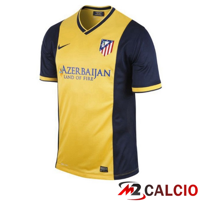 Maglie Calcio Atletico Madrid Retro Seconda Giallo 2013-2014