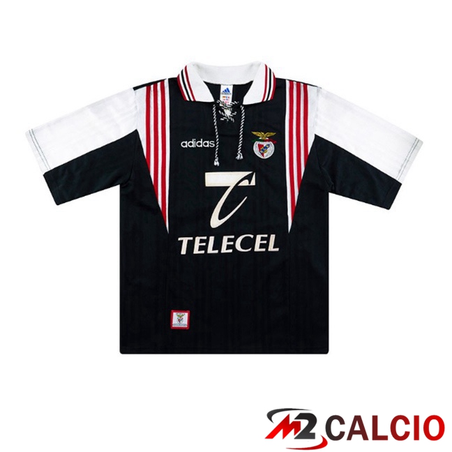 Maglie Calcio S.L Benfica Retro Seconda Nero Bianco 1997-1998