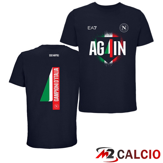 Maglie Calcio SSC Napoli Campioni D'Italia Edizione Speciale Nero 2024/2025