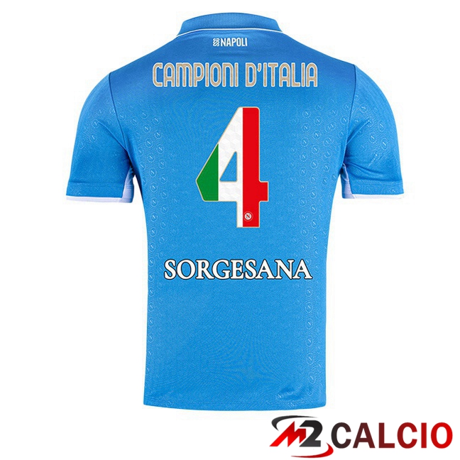 Maglie Calcio SSC Napoli Campioni D'Italia Prima Blu 2024/2025