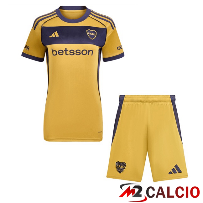 Maglie Calcio Boca Juniors Bambino Seconda Giallo 2025/2026