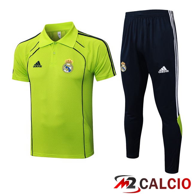 Insieme Polo Real Madrid + Pantaloni Verde 2025/2026