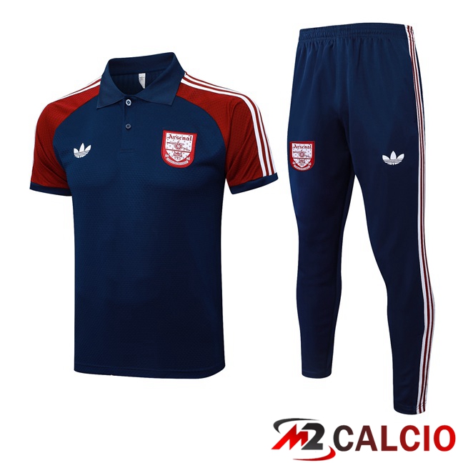 Insieme Polo Arsenal + Pantaloni Blu Reale 2025/2026