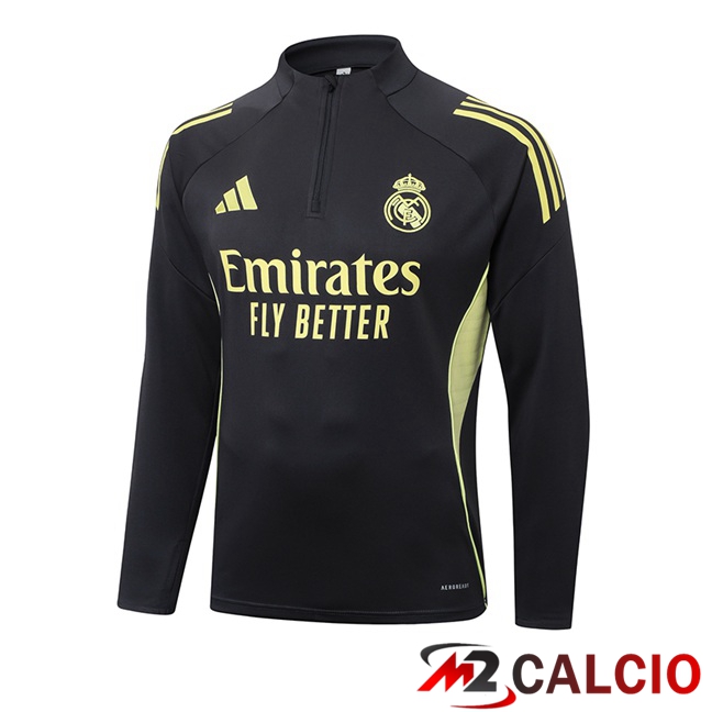 Felpa Allenamento Real Madrid Nero 2025/2026