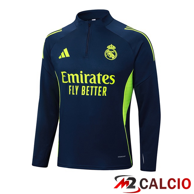 Felpa Allenamento Real Madrid Blu Reale 2025/2026