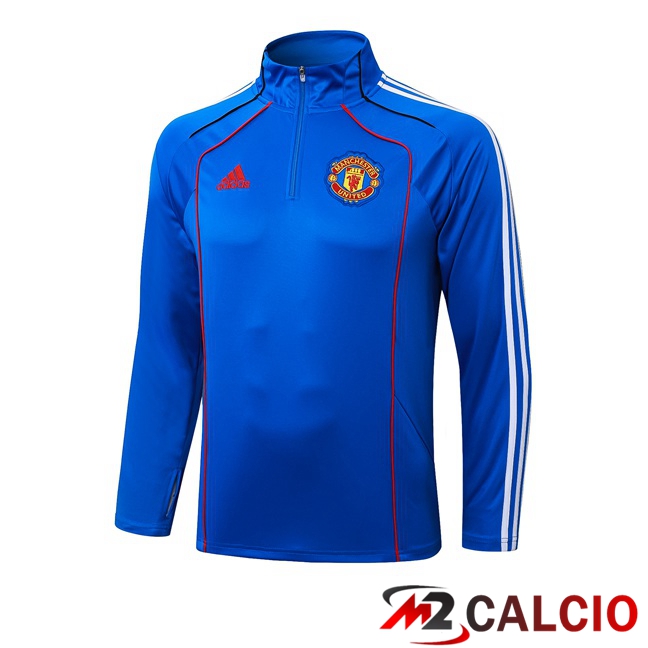 Felpa Allenamento Manchester United Blu 2025/2026