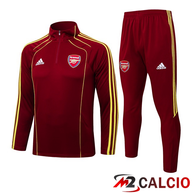 Insieme Tuta Calcio Arsenal Rosso 2025/2026
