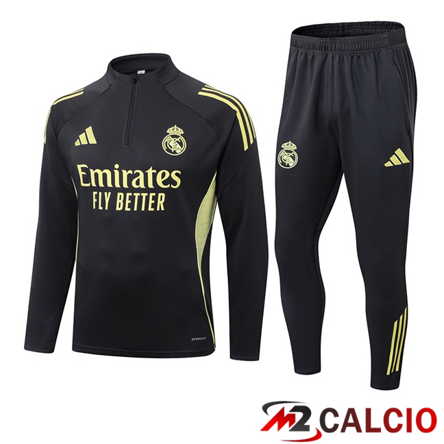 Insieme Tuta Calcio Real Madrid Nero 2025/2026