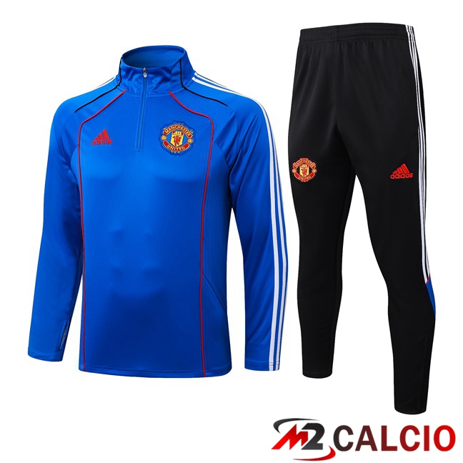 Insieme Tuta Calcio Manchester United Blu 2025/2026