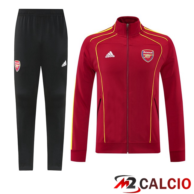 Insieme Tuta Calcio - Giacca Arsenal Rosso 2025/2026