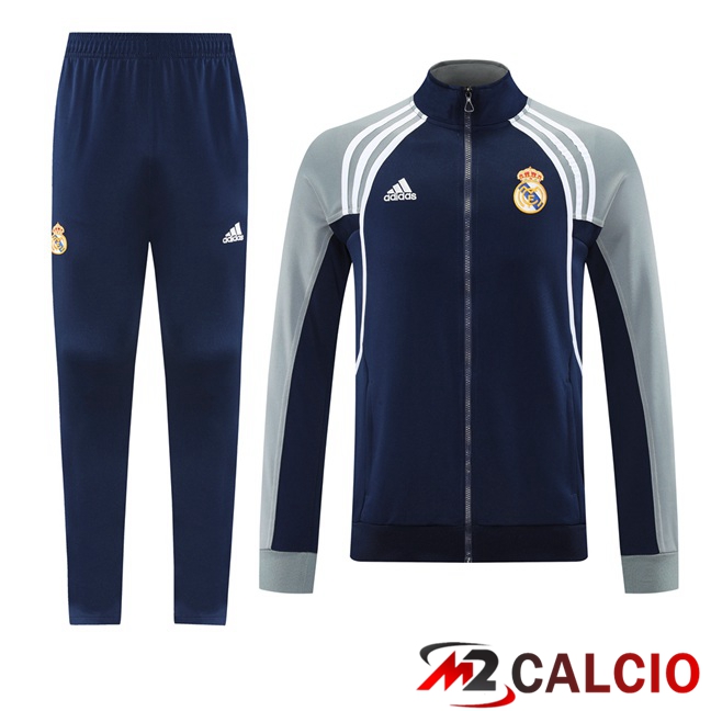 Insieme Tuta Calcio - Giacca Real Madrid Blu Reale 2025/2026