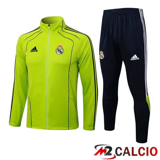 Insieme Tuta Calcio - Giacca Real Madrid Verde 2025/2026