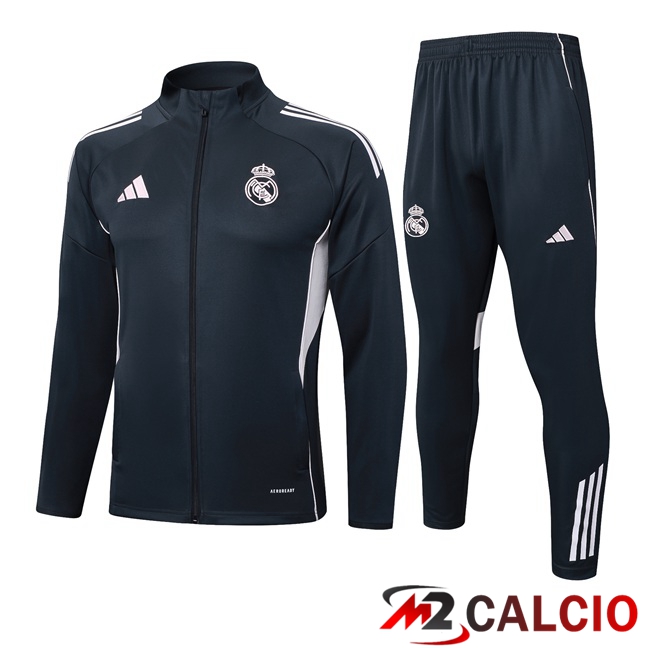 Insieme Tuta Calcio - Giacca Real Madrid Blu Reale 2025/2026