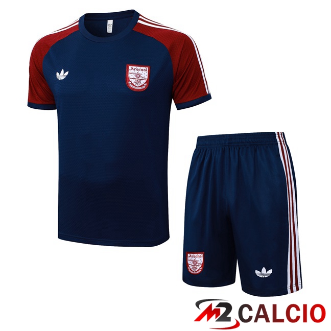 Insieme T Shirt Allenamento Arsenal + Pantaloncini Blu Reale 2025/2026