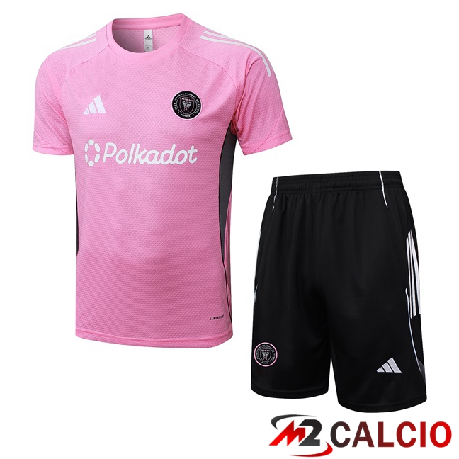 Insieme T Shirt Allenamento Inter Miami CF + Pantaloncini Rosa 2025/2026