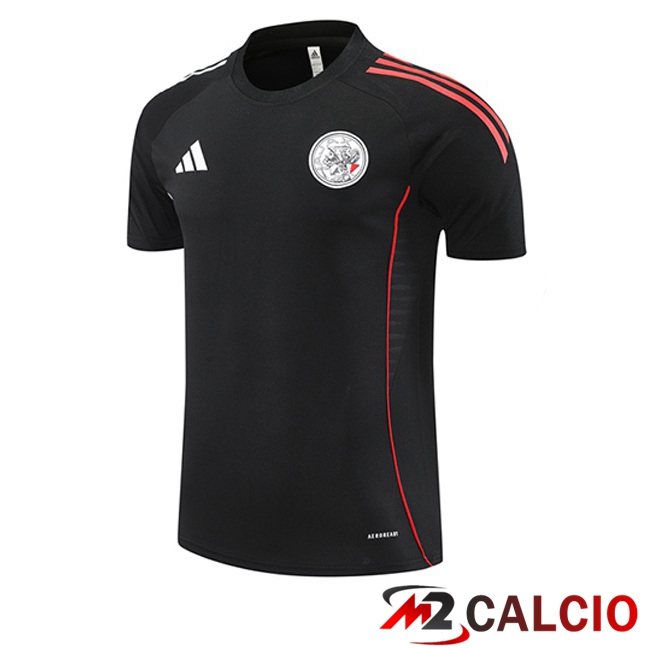 T Shirt Allenamento AFC Ajax Nero 2025/2026