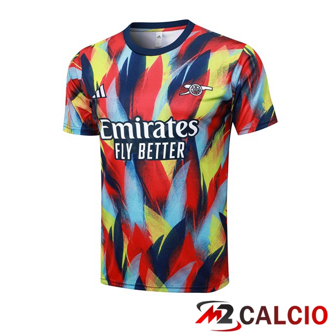 T Shirt Allenamento Arsenal Rosso Blu 2025/2026