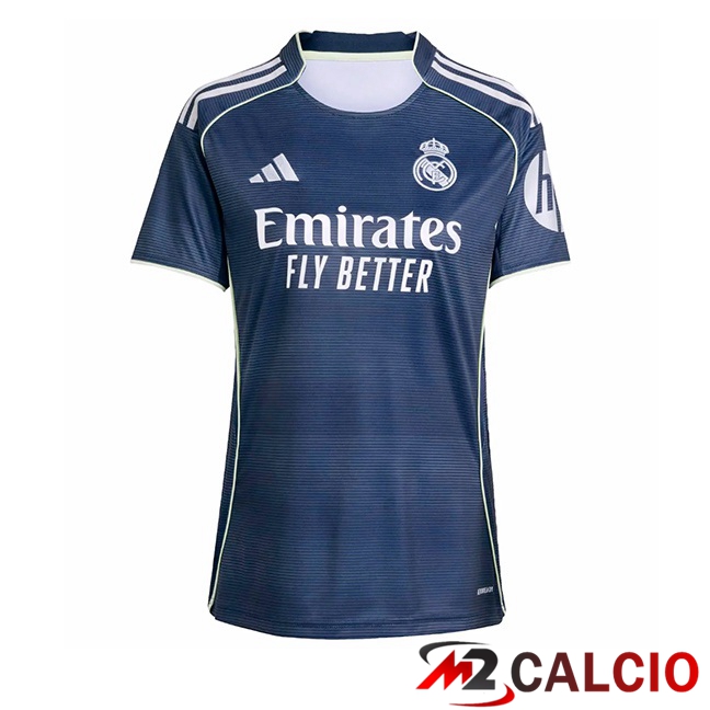 Maglie Calcio Real Madrid Donna Seconda Blu Reale 2025/2026