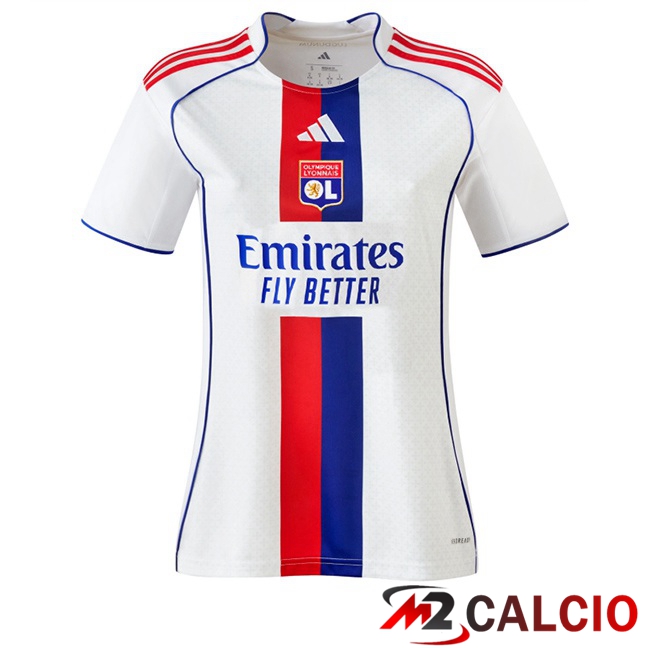Maglie Calcio Lione OL Donna Prima Bianco 2025/2026