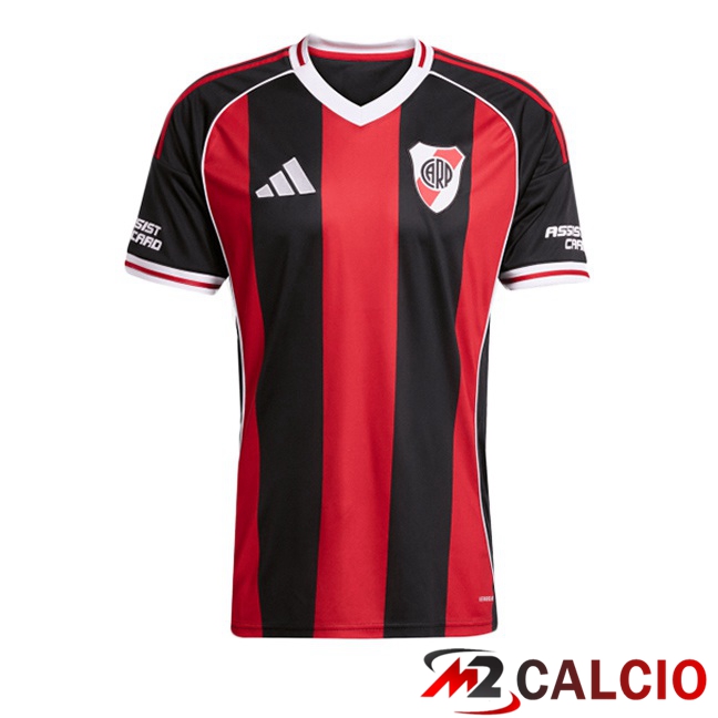 Maglie Calcio River Plate Seconda Rosso Nero 2025/2026