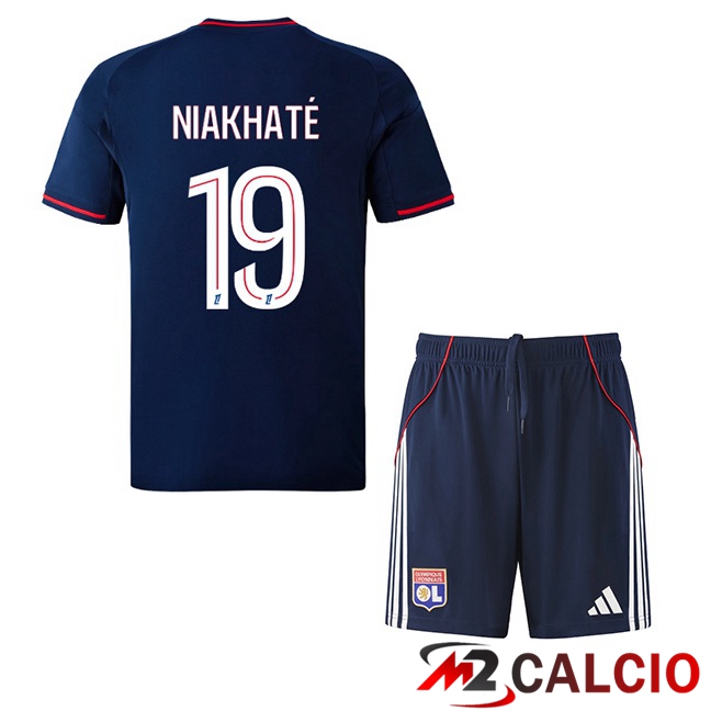 Maglie Calcio Lione OL (NIAKHATÉ 19) Bambino Seconda Blu Reale 2025/2026