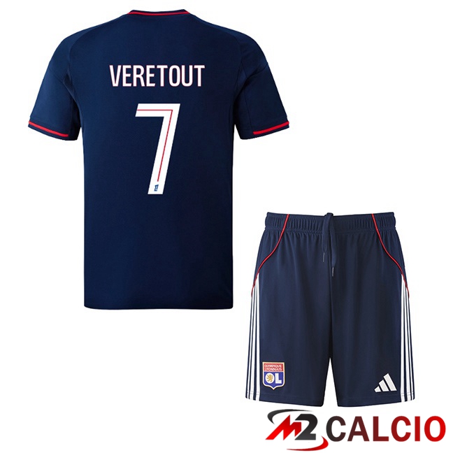 Maglie Calcio Lione OL (TOLISSO 8) Bambino Seconda Blu Reale 2025/2026
